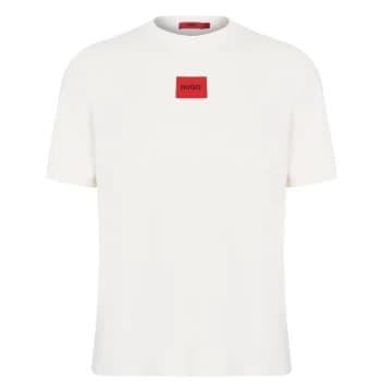 Hugo Dorkshire Short Sleeve Crew Sweatshirt - Natural 107