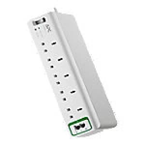 APC SurgeArrest Essential Phone Protection 5 Outlets 1.83m White