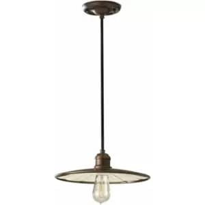 1 Bulb Ceiling Pendant Light Fitting Astral Bronze LED E27 60W Bulb
