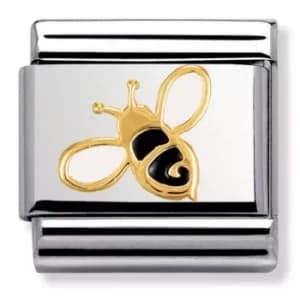 Nomination CLASSIC Gold Nature Black and Yellow Bee Charm 030278/01