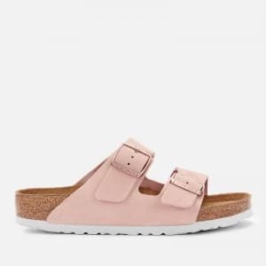 Birkenstock Womens Arizona Suede Double Strap Sandals - Light Rose - EU 37/UK 4.5