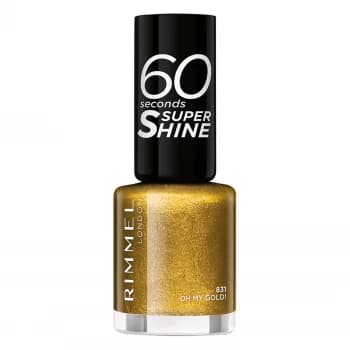 Rimmel 60 Seconds Glitter Nail Polish Gold