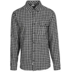 Trespass Mens Participate Shirt (S) (Black Check)