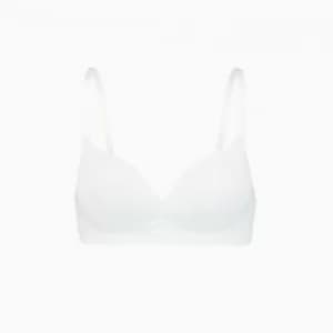 PUMA Womens Soft Padded Bra 1 Pack, White, size 32B, Clothing