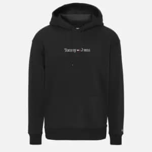 Tommy Jeans Mens Classic Linear Hoodie - Black - M