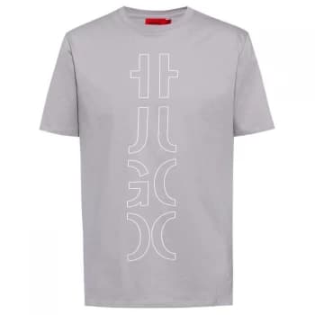 Hugo Boss Darlon 213 T-Shirt Silver Size L Men