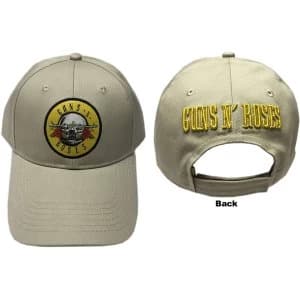 Guns N' Roses - Circle Logo Mens Baseball Cap - Sand