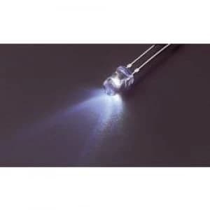 LED wired White Circular 3mm 15000 mcd