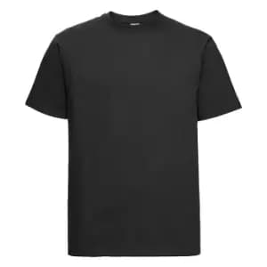 Russell Mens Heavyweight T-Shirt (L) (Black)