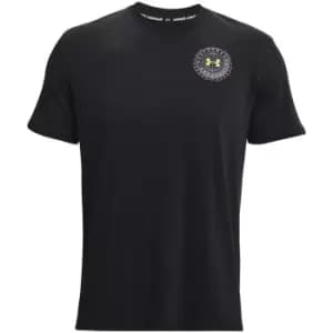 Under Armour AM Crest T Shirt Mens - Black