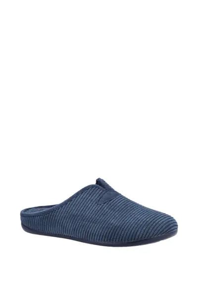 Cotswold 'Blackbird' Mule Slipper Navy