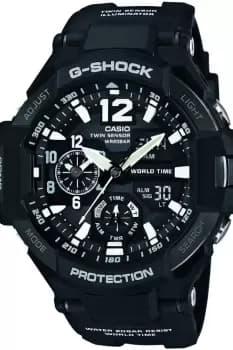 Mens Casio G-Shock Gravitymaster Compass Thermometer Alarm Chronograph Watch GA-1100-1AER