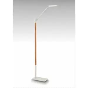 Phuket floor lamp 1 bulb 7W LED 3000K, 600lm, matt white/beech