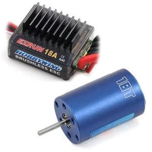 Hobbywing Ezrun 18A Esc & Brushless 2030 18T 5200Kv Motor Combo A2