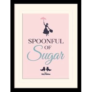 Mary Poppins - Spoonful of Sugar Mounted & Framed 30 x 40cm Print