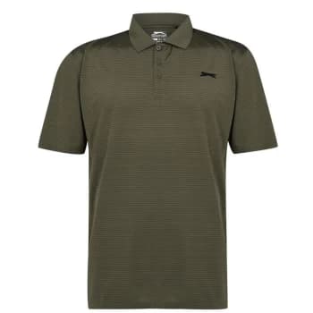 Slazenger Micro Stripe Golf Polo Shirt Mens - Green