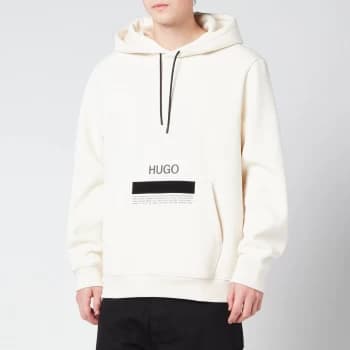 Hugo Boss Devertree Pullover Hoodie Natural Size L Men