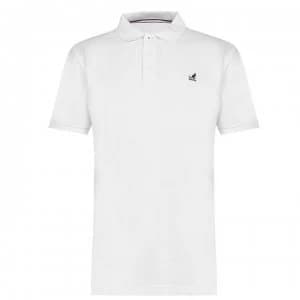 Kangol Brit Fit Polo Shirt Mens - White