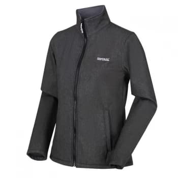 Regatta Connie V Full Zip Softshell Jacket - Black Marl