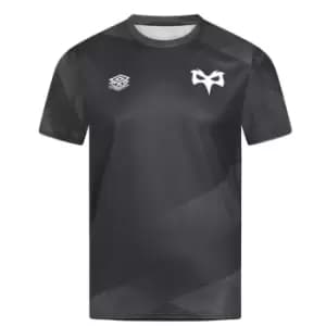 Umbro Ospreys Warm Up Shirt 2021 2022 Mens - Black
