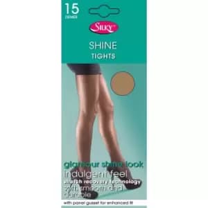 Silky Womens/Ladies Shine Tights Extra Size (1 Pair) (X-Large (48a-54a)) (Nude)