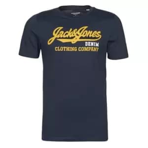Jack Jones JJELOGO mens T shirt in Blue - Sizes XS