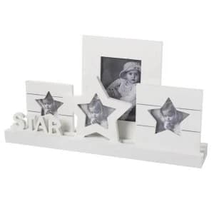 White Star Plaque Multi Photo Frame By Heaven Sends