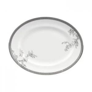 Wedgwood Vera Wang Lace Platinum Large Oval Dish 39cm