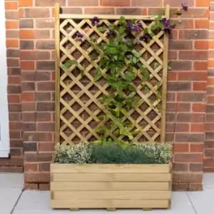 2a 7 x 1a 4 Forest Trellis Wooden Garden Planter (0.8m x 0.4m)