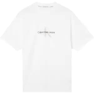 Calvin Klein Jeans Archival Monologo Oversized Tee - White
