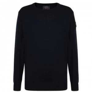 Paul And Shark Junior Boys Merino Jumper - Navy