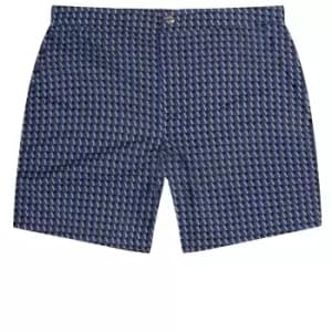Paul Smith Cube Geo Print Swim Shorts Navy