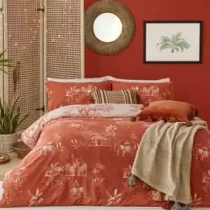 Furn. Jaipur King Duvet Cover Set Cotton Polyester Paprika