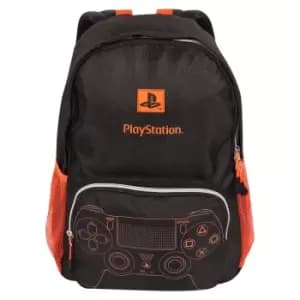 Playstation Girls Controller Logo Backpack (One Size) (Black/Orange)