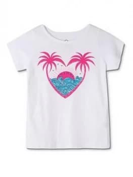 Animal Girls Abella Short Sleeve T-Shirt - White