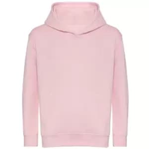 Awdis Childrens/Kids Organic Hoodie (1-2 Years) (Baby Pink)