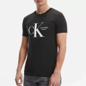 Calvin Klein Jeans Mens Dynamic Centre Logo T-Shirt - Black - L