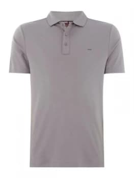 Mens Michael Kors Slim fit sleek polo shirt Grey