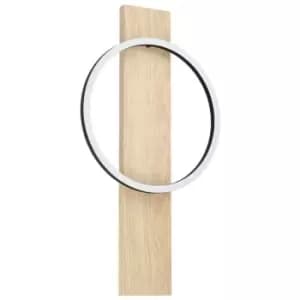 Boyal Integrated LED Wall Light Black, Brown - Eglo