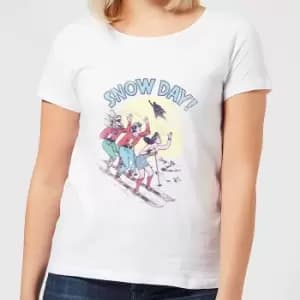 DC Snow Day! Womens Christmas T-Shirt - White - L