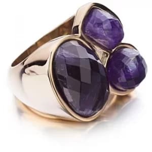 Ladies Shimla PVD rose plating Size N Ring