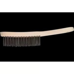 Pferd Scratch Brush for Fillet Welds HBK 3 Rows Steel Wire Diameter 0.35 mm