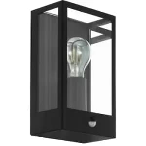 EGLO ALAMONTE Outdoor Wall Light with Sensor - black