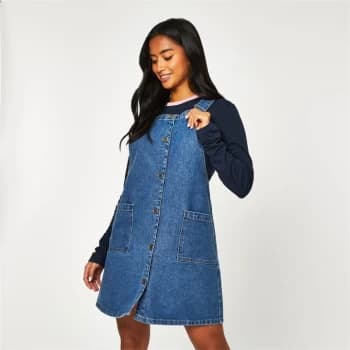 Jack Wills Patsy Denim Mini Dress - Mid Indigo