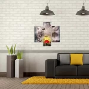 3MDF-009 Multicolor Decorative MDF Painting (3 Pieces)