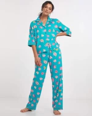 Chelsea Peers NYC Tea and Books PJ Set