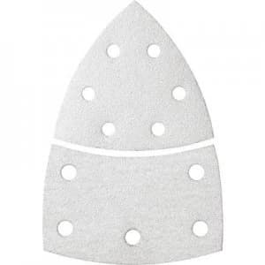 Bosch Accessories 2608607402 Multi-purpose sandpaper Hook-and-loop-backed, Punched Grit size 40 (L x W) 102mm x 62.93mm 10 pcs