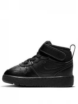 Nike Court Borough Mid 2 Infant Trainer - Black