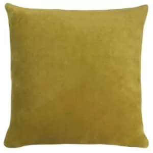 Solo Velvet Cushion Olive, Olive / 45 x 45cm / Polyester Filled