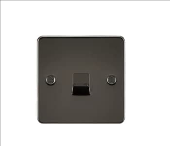 KnightsBridge Flat Plate Telephone master socket - gunmetal